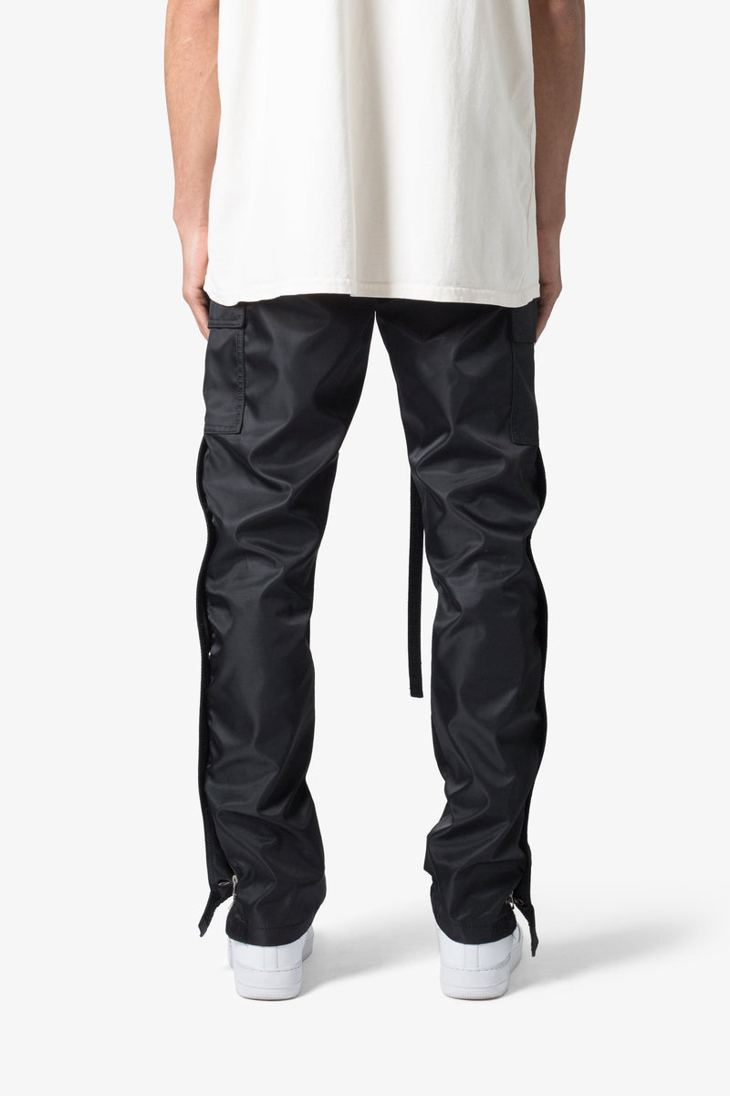 PURPLE BRAND Patent Film Coated Bootcut Cargo Pants | Nordstrom